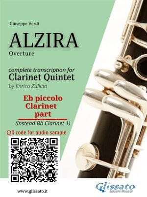 cover image of Eb Piccolo Clarinet (instead Bb 1) part of "Alzira" for Clarinet Quintet